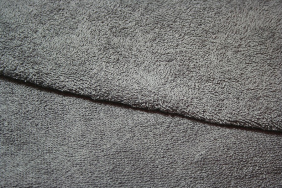 10cm Handtuch-/Bademantelfrottee grau  (Grundpreis € 16,00/m)